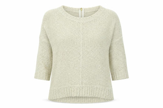 Warehouse Womens Beige  Knit Pullover Jumper Size 8