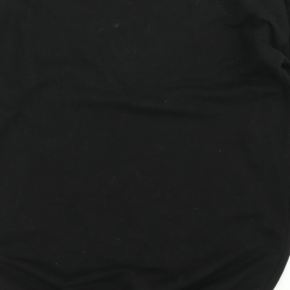 F&F Girls Black Colourblock  Pullover Sweatshirt Size 10-11 Years