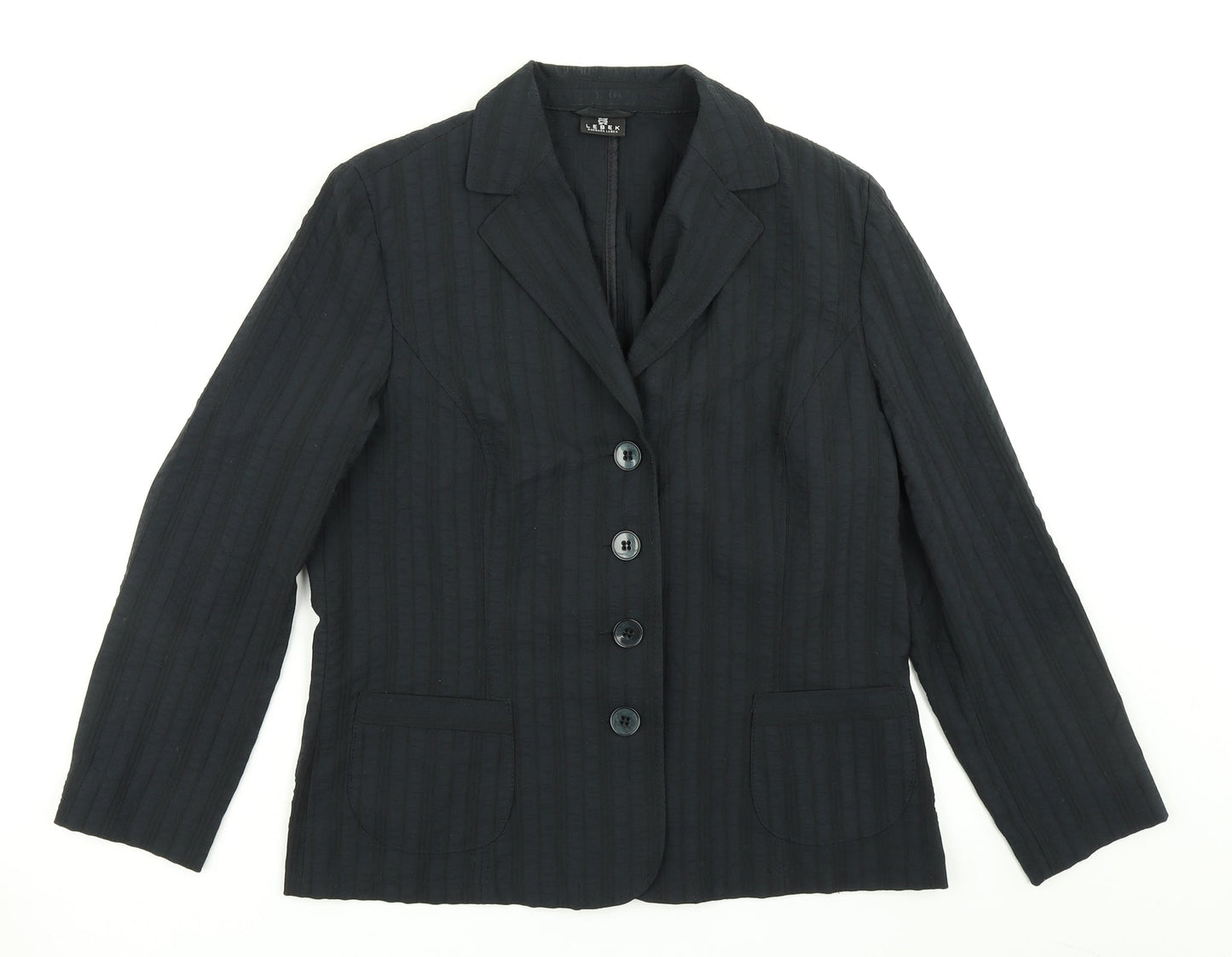 Lebek Womens Blue   Jacket Blazer Size 12