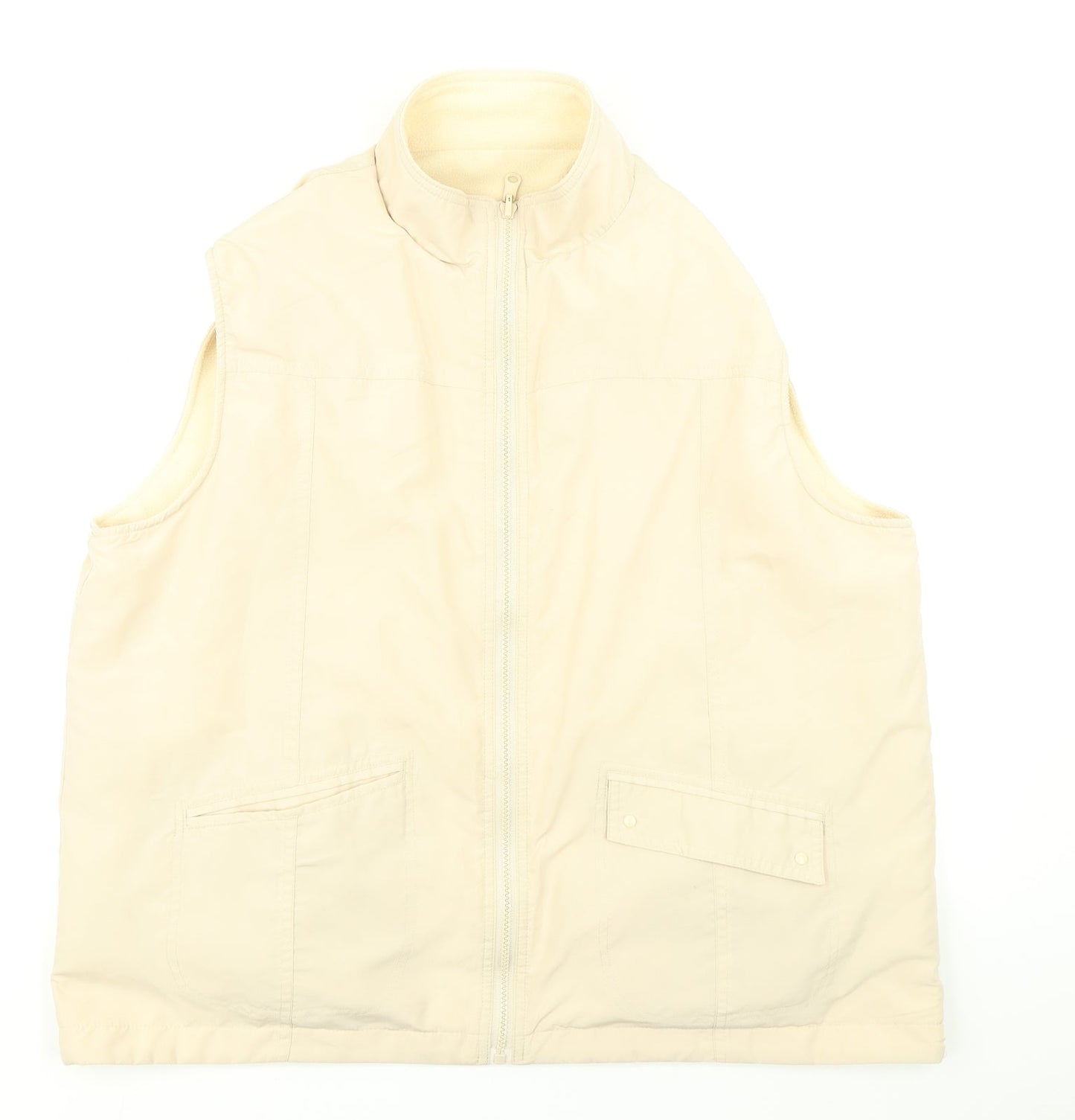 Bonmarché Womens Beige   Gilet Coat Size L