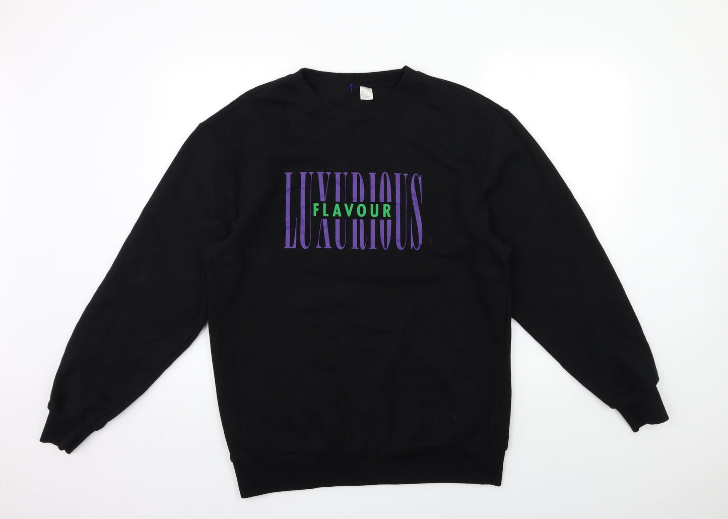 H&M Mens Black   Pullover Sweatshirt Size S