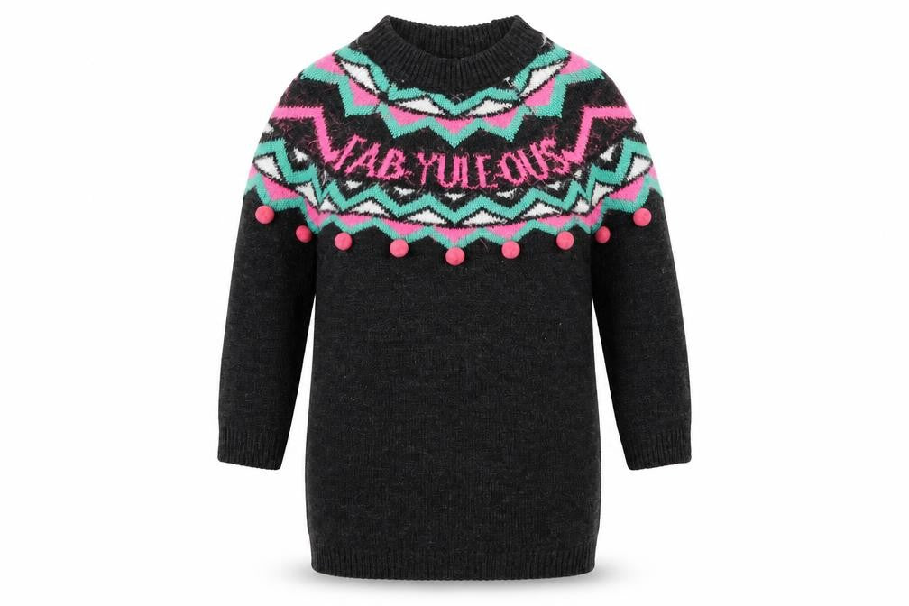 Matalan Girls Grey  Knit Pullover Jumper Size 6 Years