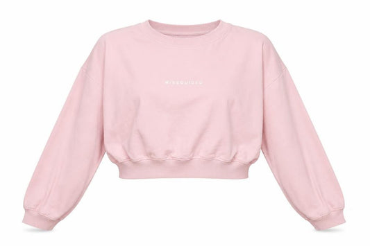 Missguided Womens Pink   Pullover Sweatshirt Size 16