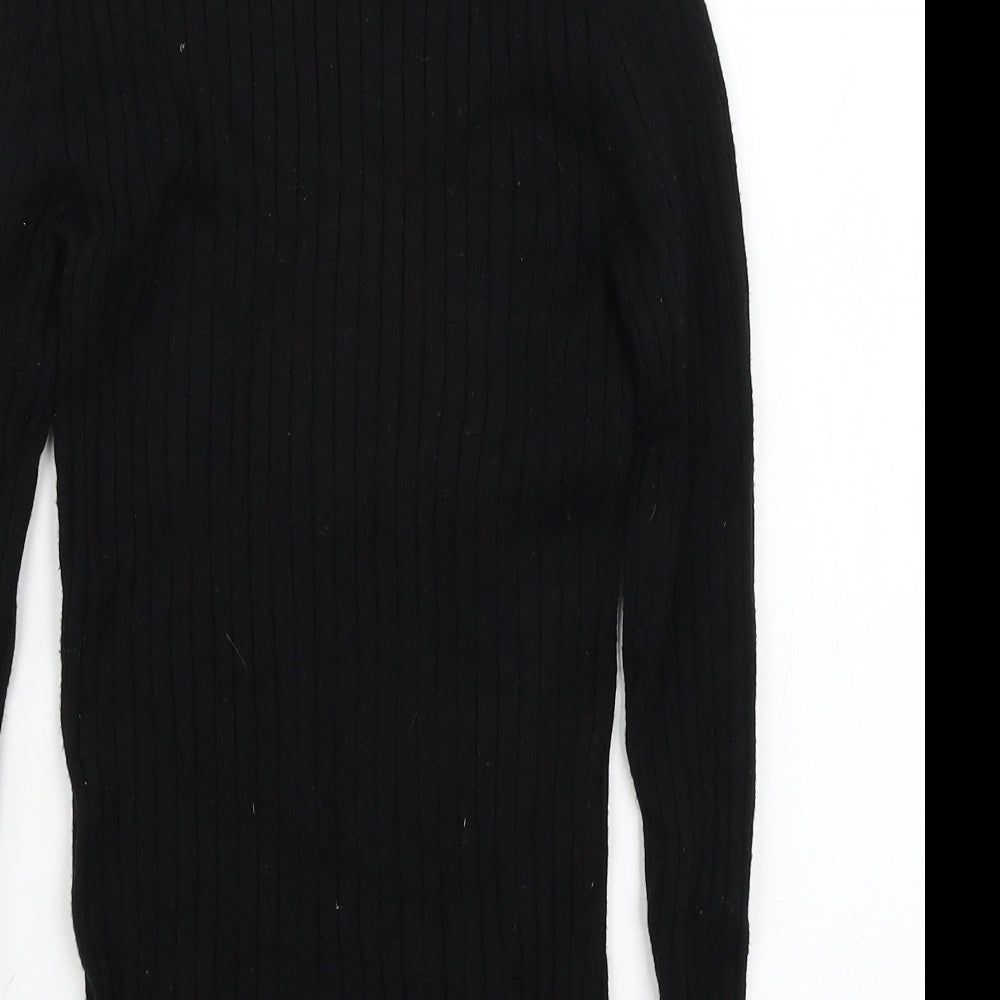 Primark Womens Black  Knit Pullover Jumper Size 6