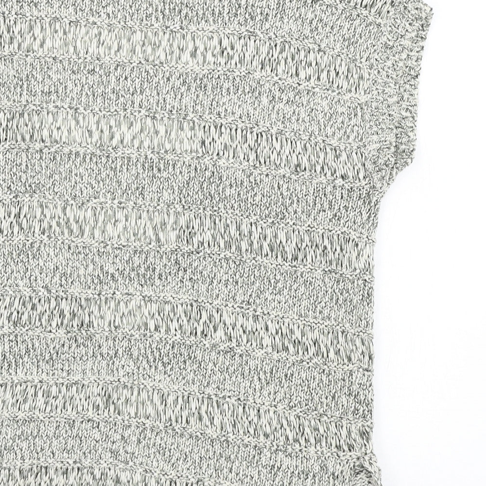 M&Co Womens Grey  Knit Cardigan Jumper Size 10