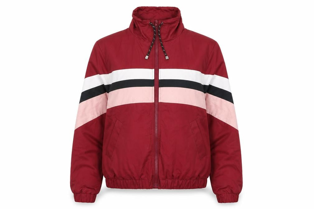 New Look Womens Red Striped  Jacket  Size S