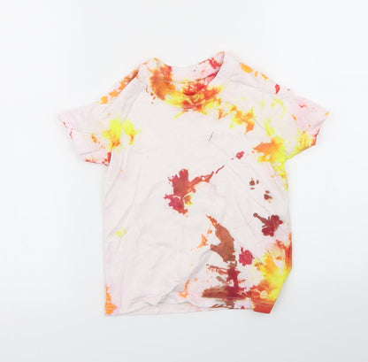 Additional front view of lily and dan girls’ multicoloured basic t-shirt, size 5-6, years