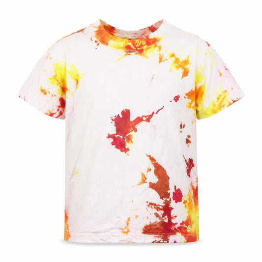 Front view of lily and dan girls’ multicoloured basic t-shirt, size 5-6, years