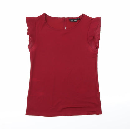 New Look Womens Red   Basic Blouse Size 6