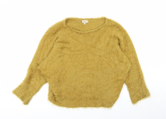 Amanti Womens Yellow   Pullover Jumper Size M