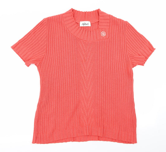 afibel Womens Red   Pullover Jumper Size 16