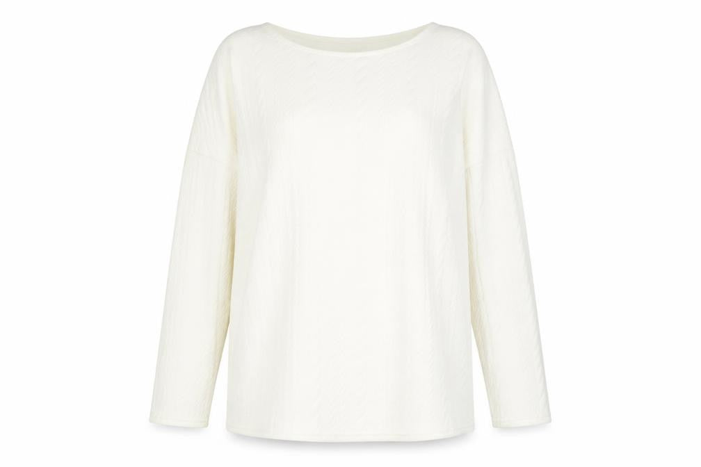 Peacokcs Womens Ivory   Basic T-Shirt Size 12