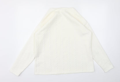 Peacocks Womens Ivory   Basic T-Shirt Size 12