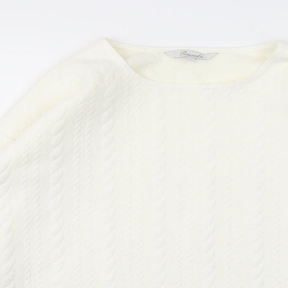 Peacocks Womens Ivory   Basic T-Shirt Size 12