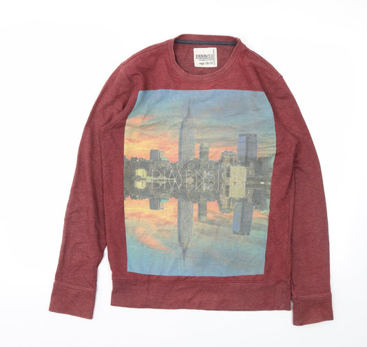 Denim Boys Red   Pullover Sweatshirt Size 12-13 Years