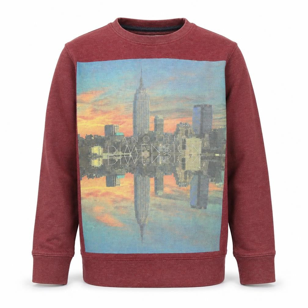 Denim Boys Red   Pullover Sweatshirt Size 12-13 Years