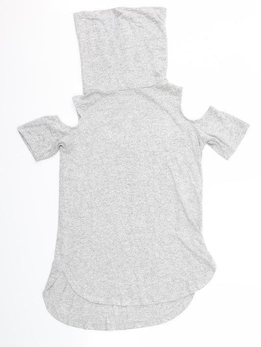 Select Womens Grey   Basic T-Shirt Size 8