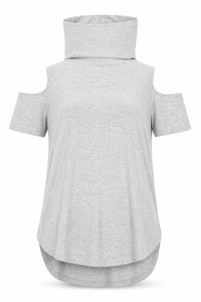 Select Womens Grey   Basic T-Shirt Size 8