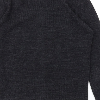 Brand and care label for EVIE women’s grey cardigan jumper, size UK 10
