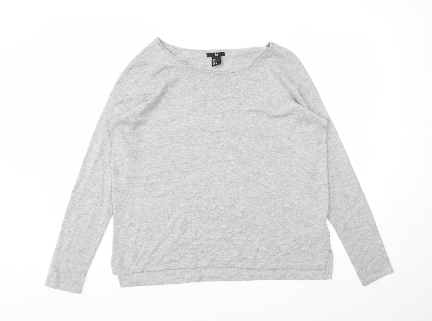 H&M Womens Grey   Pullover Jumper Size S