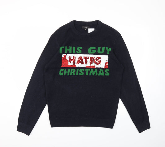 NEXT Mens Blue   Pullover Sweatshirt Size M