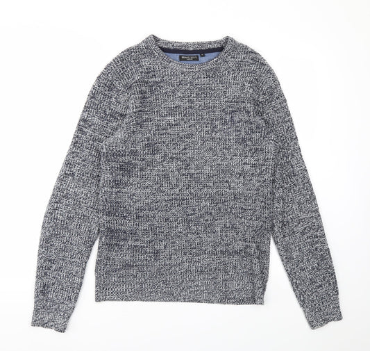 Brave Soul Mens Blue   Pullover Sweatshirt Size S