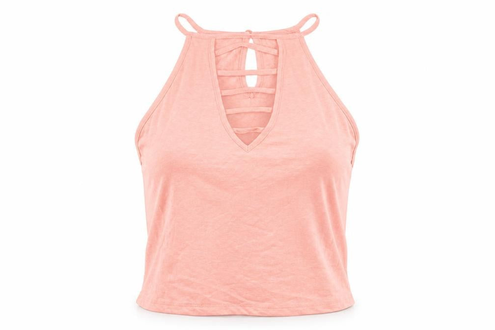 Select Womens Pink   Basic T-Shirt Size 14