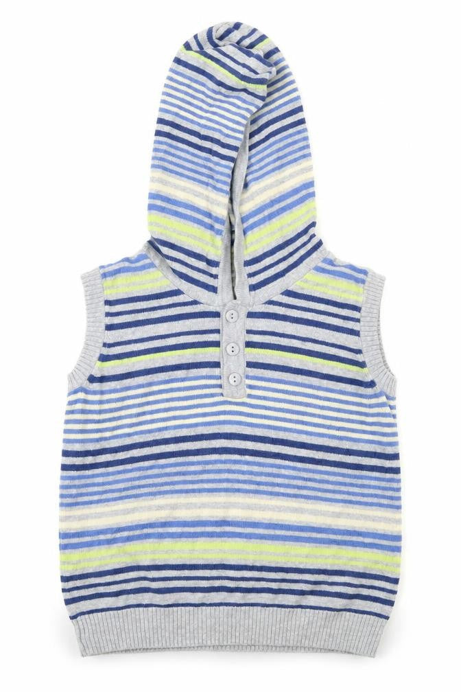 Preworn Boys Multicoloured Striped  Pullover Jumper Size 4-5 Years