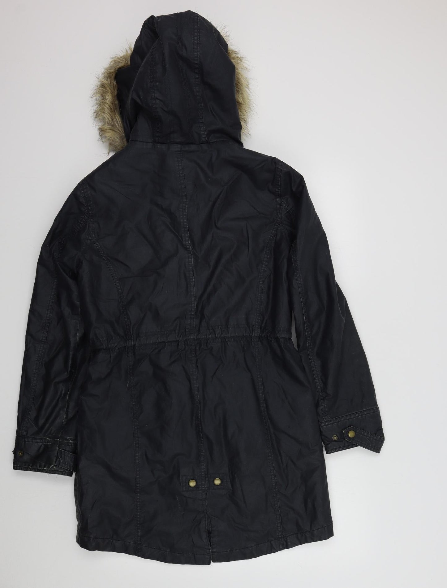 M&S Womens Blue   Overcoat Coat Size 10
