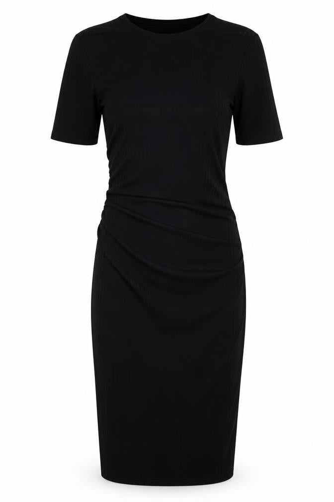 Boohoo Womens Black Colourblock  A-Line  Size 8