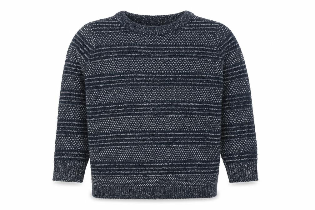 TRU Boys Blue Geometric  Pullover Jumper Size S