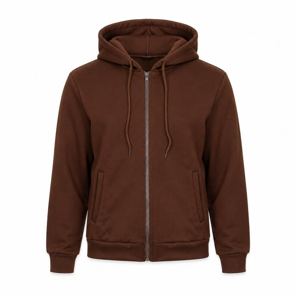 Shien Womens Brown   Full Zip Hoodie Size S