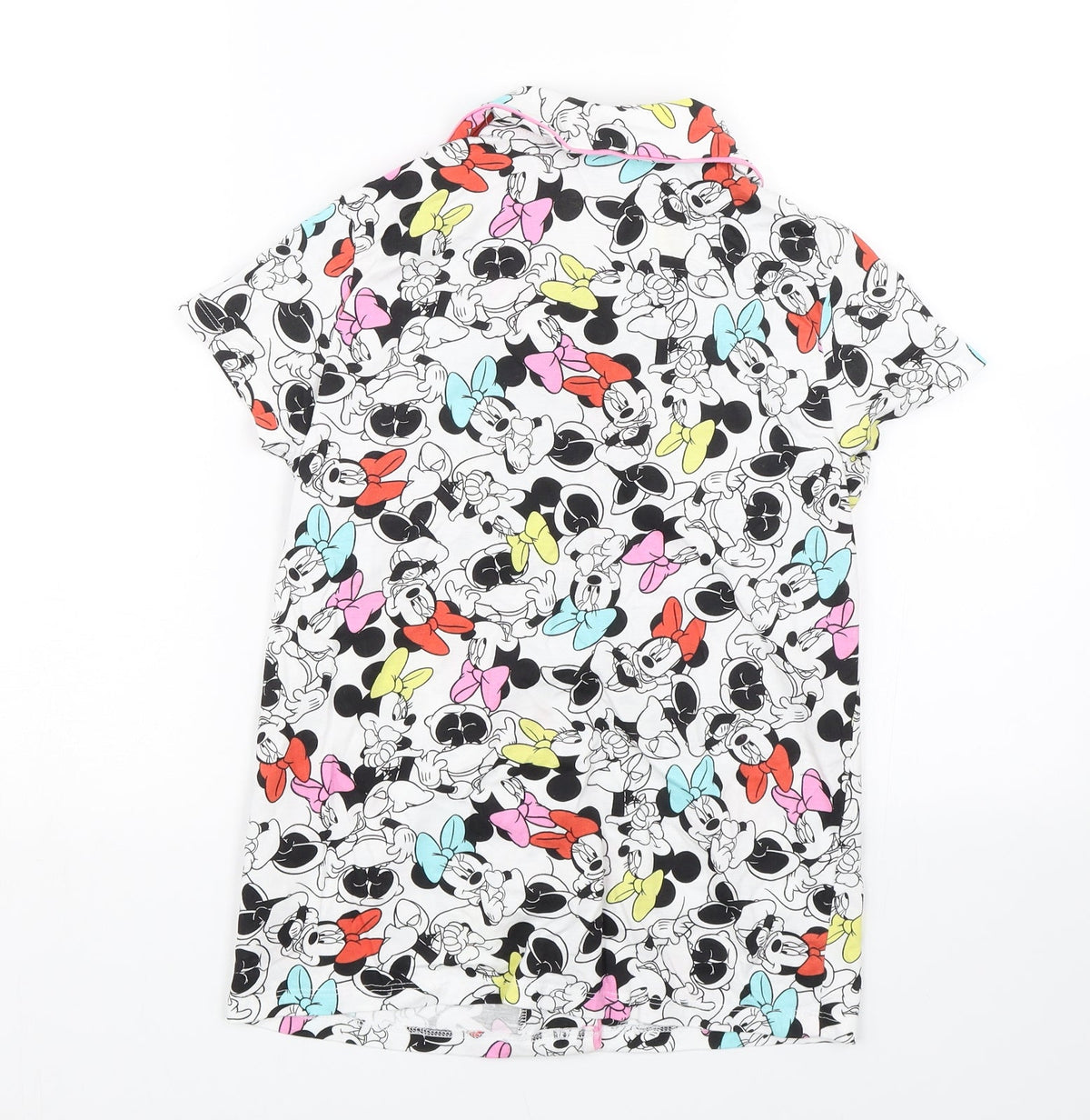 Disney Girls White Animal Print  Top Pyjama Top Size 11-12 Years  - Minnie Mouse