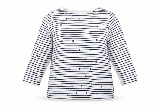Matalan Womens Blue Striped  Pullover Jumper Size 16
