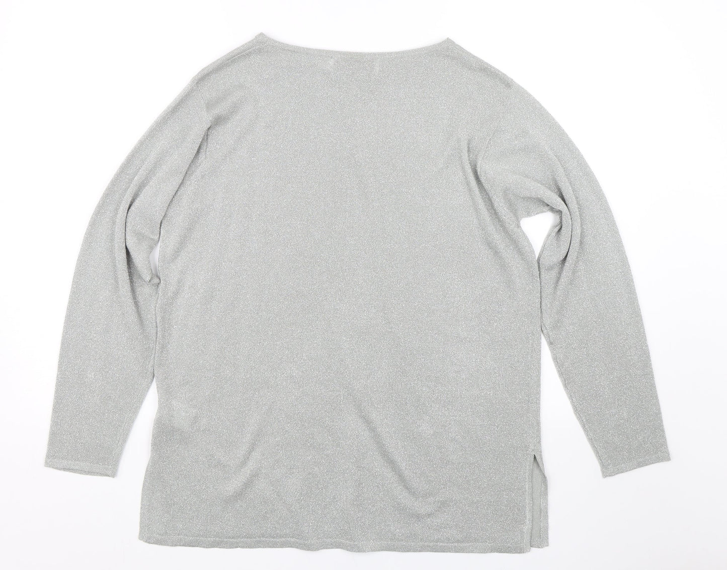 Cordelia Womens Silver   Pullover Jumper Size M
