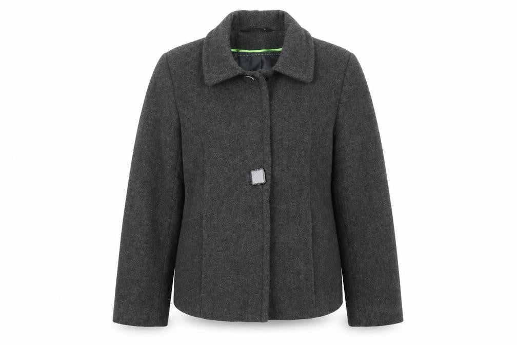 Bonmarché Womens Grey Overcoat Coat Size 12