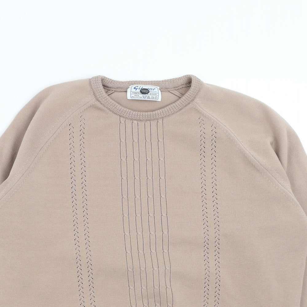 Gilwear Womens Brown  Knit Pullover Jumper Size S