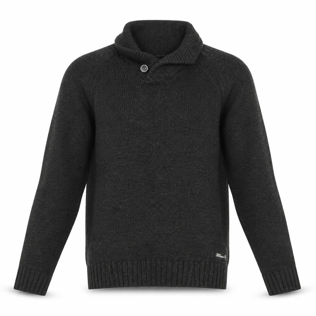 Dissident Mens Grey  Knit Pullover Jumper Size M
