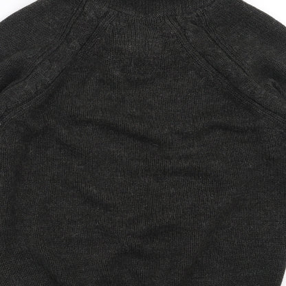 Dissident Mens Grey  Knit Pullover Jumper Size M