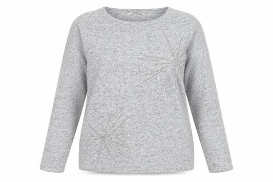 Tu Womens Grey   Pullover Jumper Size 12  - stars