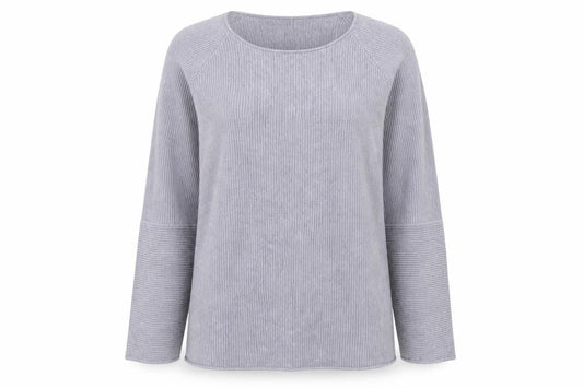 Viz a Viz Womens Grey  Knit Pullover Jumper Size M