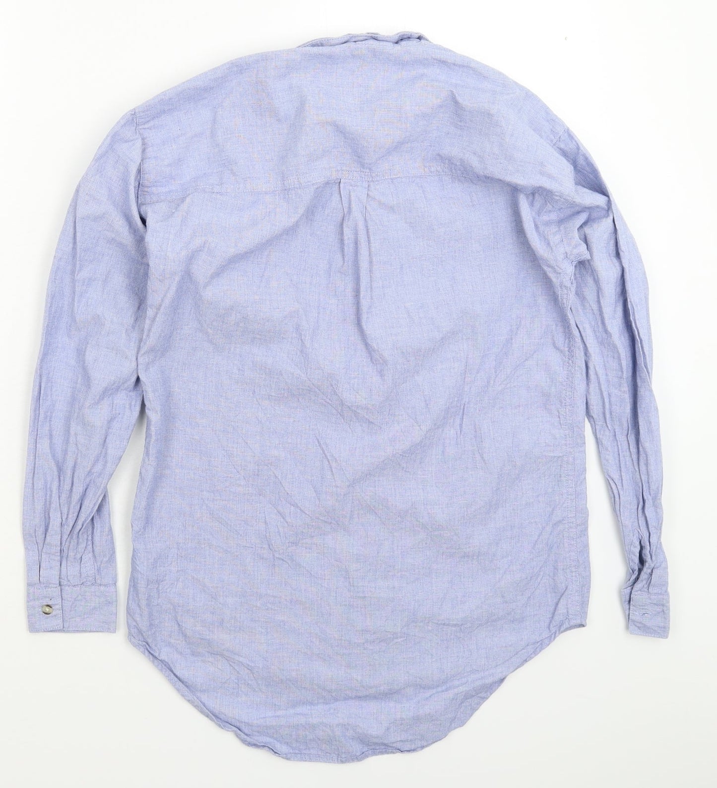 NEXT Womens Blue   Basic Button-Up Size 6  - Oversized