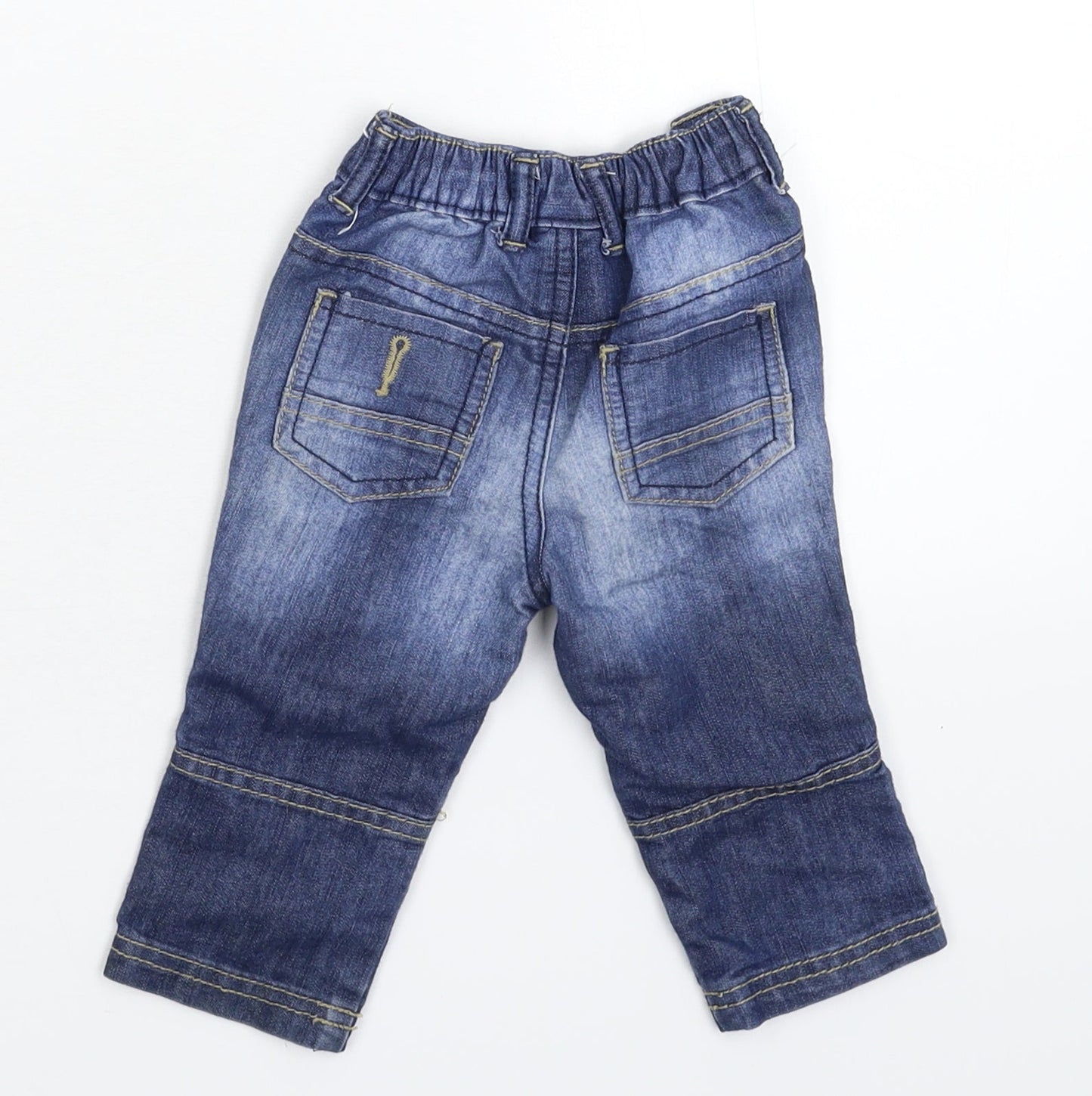 F&F Baby Blue  Denim Capri Jeans Size 6-9 Months