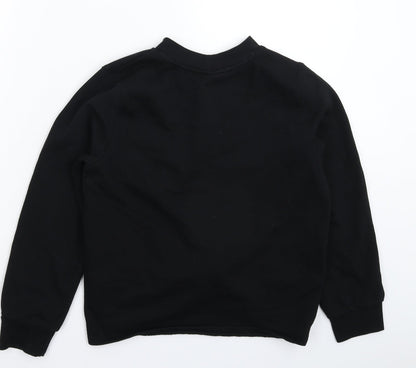 H&M Womens Black   Pullover Sweatshirt Size S