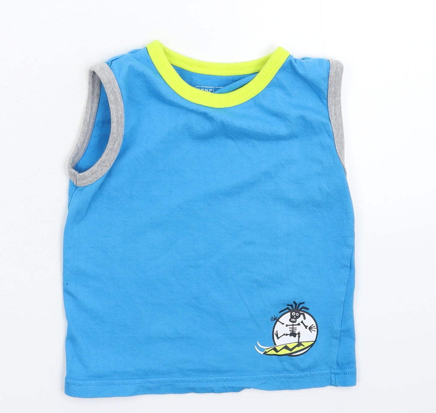 Rebel Boys Blue   Basic Tank Size 3-4 Years
