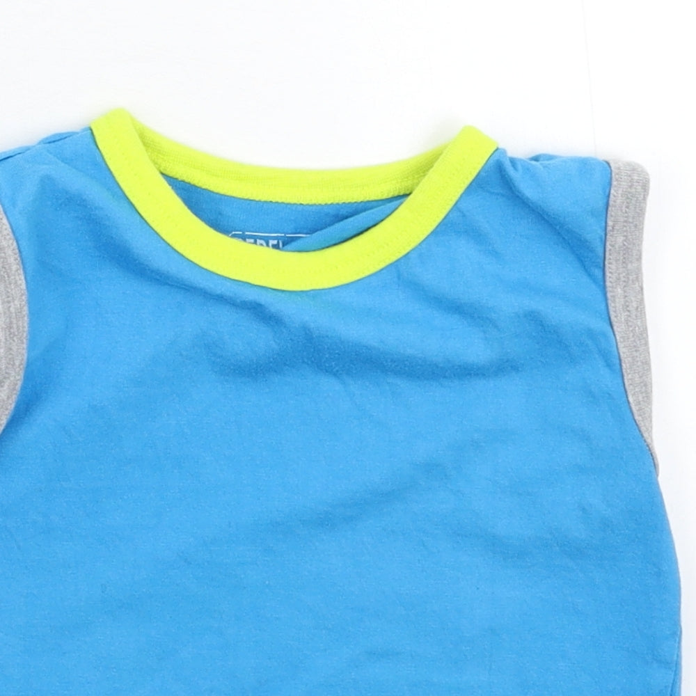 Rebel Boys Blue   Basic Tank Size 3-4 Years
