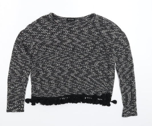 New Look Womens Black  Knit Pullover Jumper Size 6