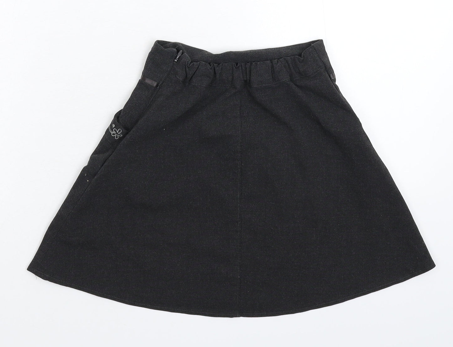 BHS Girls Grey   A-Line Skirt Size 7 Years