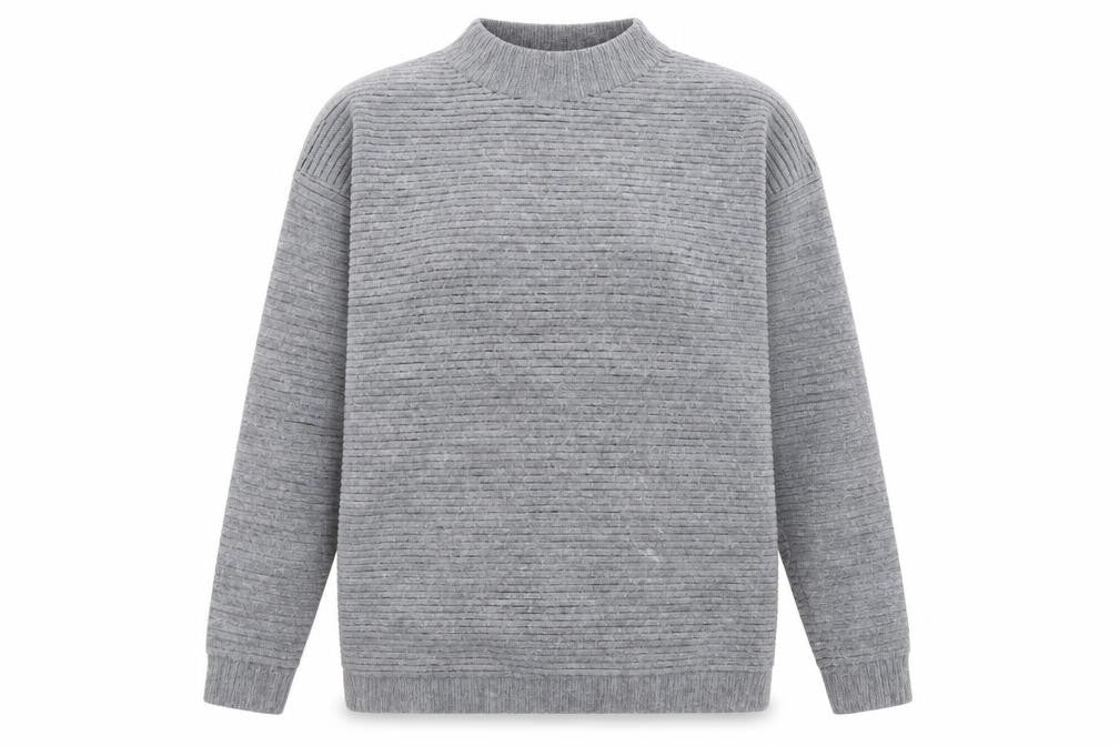 Light Before Dark Womens Grey  Knit Pullover Jumper Size XS