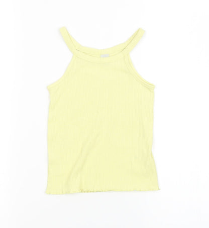 Additional front view of TU girls’ yellow basic tank, size 5, years